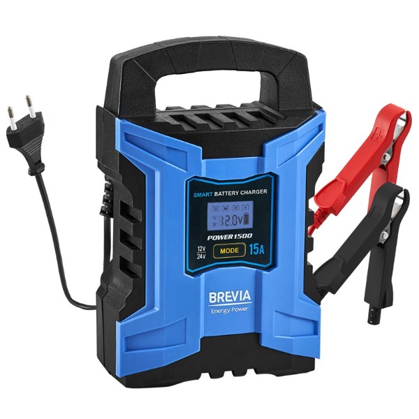 Фото - Пускозарядное устройство Brevia POWER1500 15A 12V/24V 10-300Ah (21500EP)