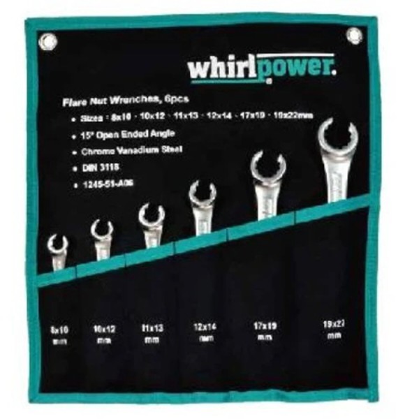 Фото - Ключ разрезной Whirlpower 8-22 мм 6 шт. (1245-51-A06)