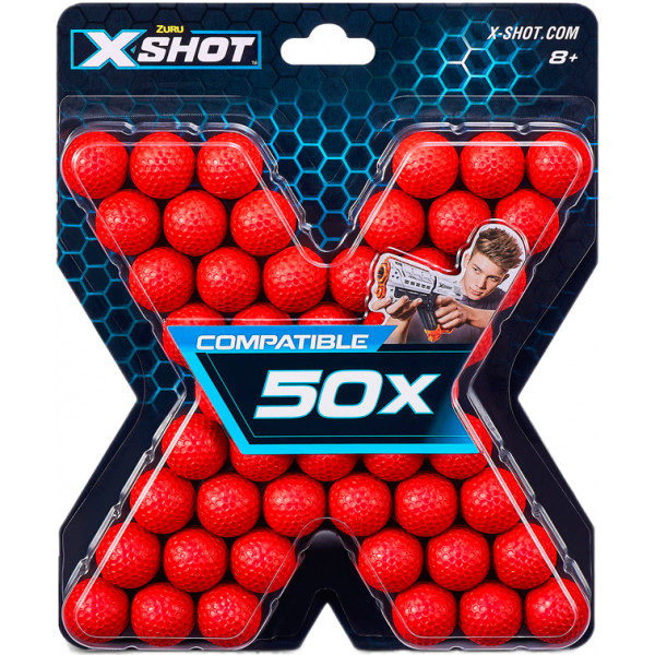 Фото - Шарики для бластеров ZURU X-Shot CHAO Snew (50шт.) (36327R)