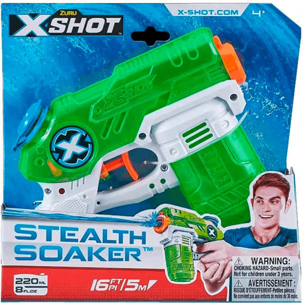 Фото - Водяний бластер ZURU X-Shot Warfare Small Stealth Soaker (01226R) Фото - Водяний бластер ZURU X-Shot Warfare Small Stealth Soaker (01226R)