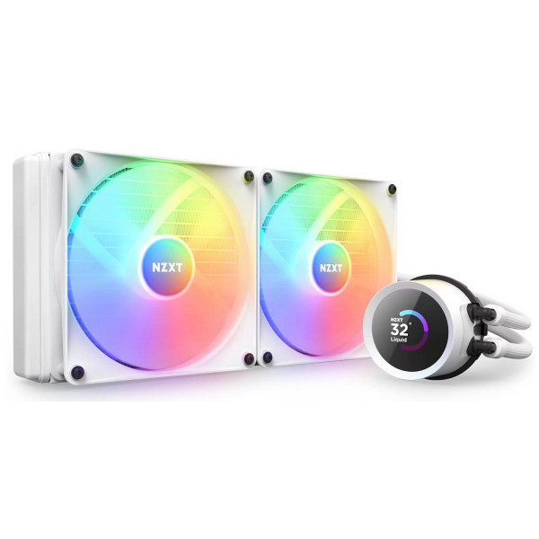 Фото - Водяная система охлаждения NZXT Kraken RGB 280 White (RL-KR280-W1)