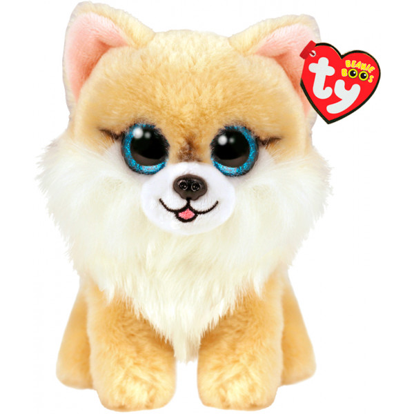 Фото - М'яка іграшка глазастик TY Beanie Boos Собачка "HONEYCOMB" 15см (36571)