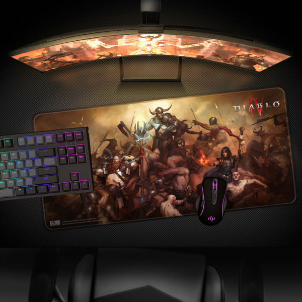 Фото - Килимок для миші ігровий Diablo IV Heroes mousepad, XL (FBLMPD4HEROES21XL)