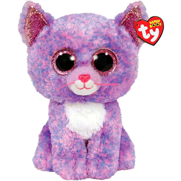 Фото - Мягкая игрушка глазастик TY Beanie Boo's Кот "CASSIDY" 25см (36486)