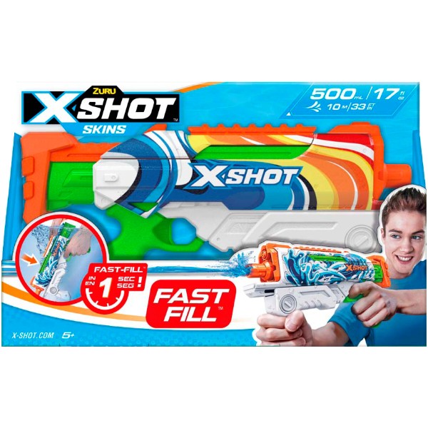 Фото - Водяной бластер ZURU X-Shot Fast FIill Sins Hyperload Malibu (11854B) Фото - Водяной бластер ZURU X-Shot Fast FIill Sins Hyperload Malibu (11854B)