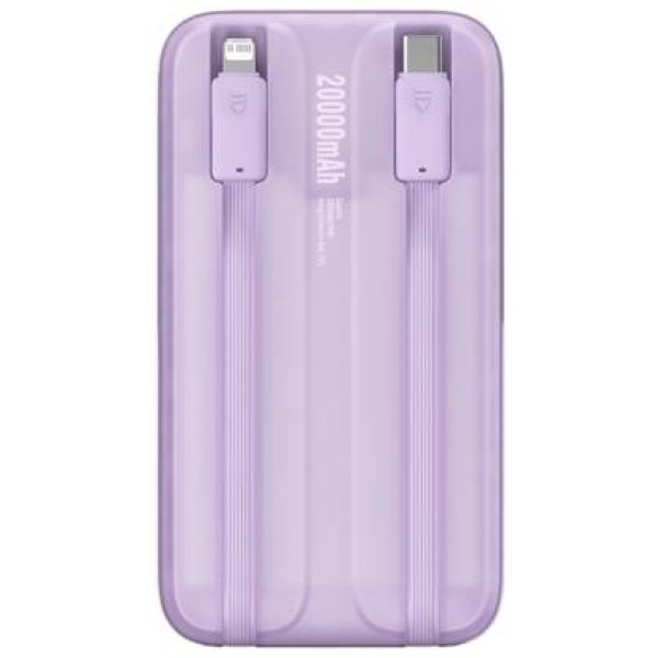 Фото - Батарея мобильная Baseus Comet Series 20000mAh 22,5W PD,QC USB-C,USB-A, with Cable Lightning/USB-C Purple (PPMD020105)