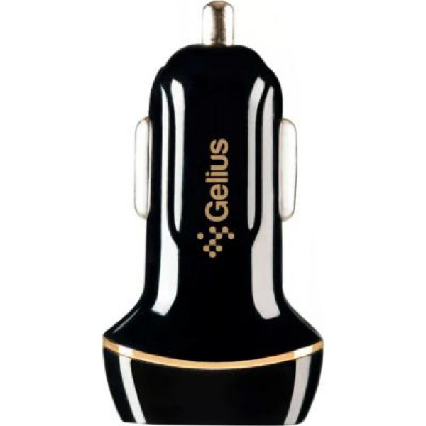 Фото - Автомобільний зарядний пристрій Gelius АЗУ Gelius Ultra Voyager GU-CC02 2USB 2.4A + Cable iPhone X Black
