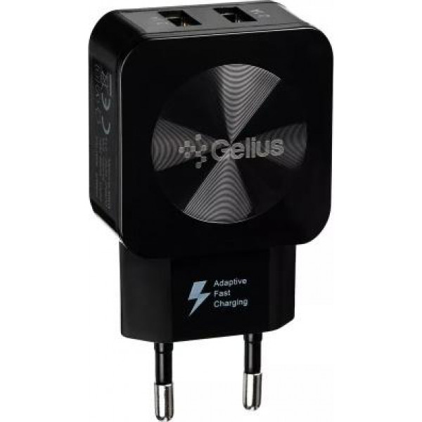 Фото - Мережевий зарядний пристрій Gelius Ultra Prime GU-HC02 2USB 2.1A Black