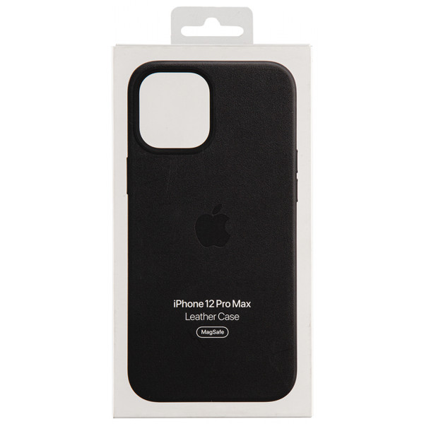 Фото - Чехол для смартфона Apple Leather Case with MagSafe - Black iPhone 12 Pro Max (MHKM3)