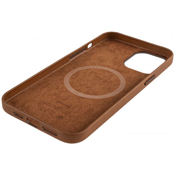 Фото - Чехол для смартфона Apple Leather Case with MagSafe - Saddle Brown iPhone 12 Pro Max (MHKL3)