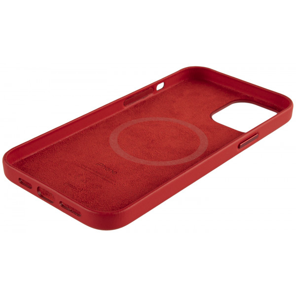 Фото - Чехол для смартфона Apple Leather Case with MagSafe - (PRODUCT)RED iPhone 12 Pro Max (MHKJ3)