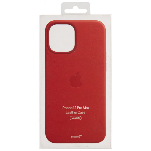 Фото - Чехол для смартфона Apple Leather Case with MagSafe - (PRODUCT)RED iPhone 12 Pro Max (MHKJ3)