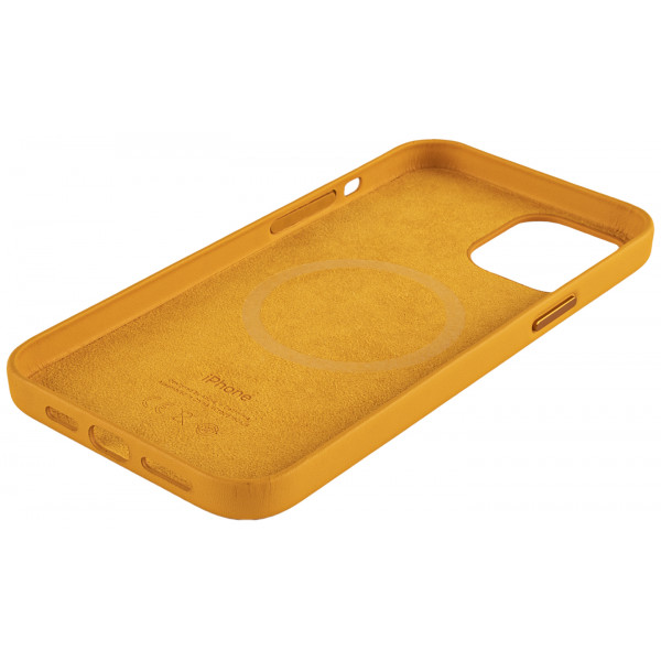 Фото - Чехол для смартфона Apple Leather Case with MagSafe - California Poppy iPhone 12 Pro Max (MHKH3)