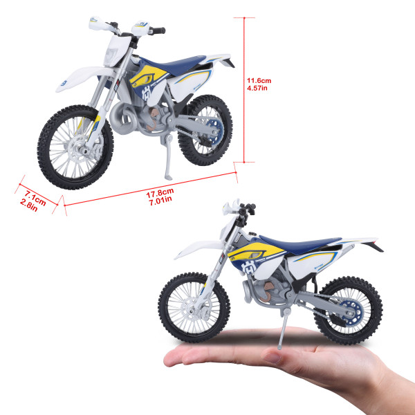 Фото - Коллекционный легковой транспорт Maisto Мотоцикл Husqvarna FE 501, 1:12 (31101-16921)