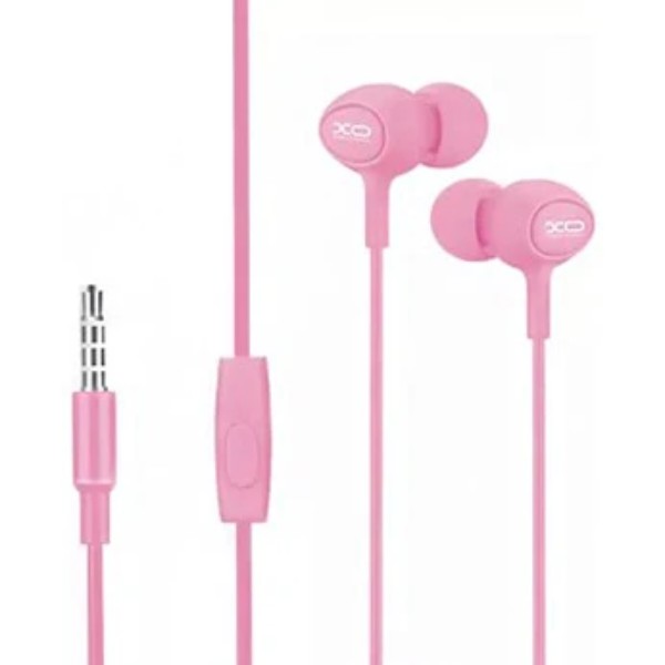 Фото - Навушники вкладиші дротові XO S6 3.5mm, pink (XO-S6-Pink)