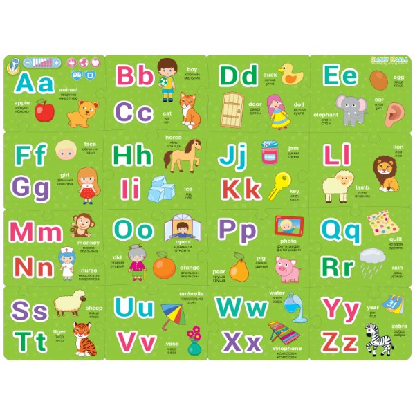 Фото - Пазли (3-4 роки) Smart Koala Інтерактивні ABC (SKPABC1)