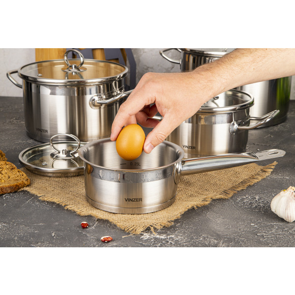 Фото - Набір посуду Vinzer 50040  Universum Compact 5 пр.