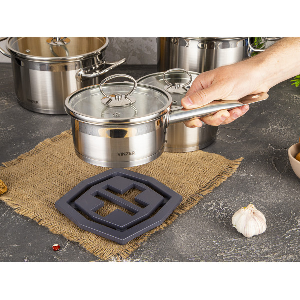 Фото - Набір посуду Vinzer 50040  Universum Compact 5 пр.