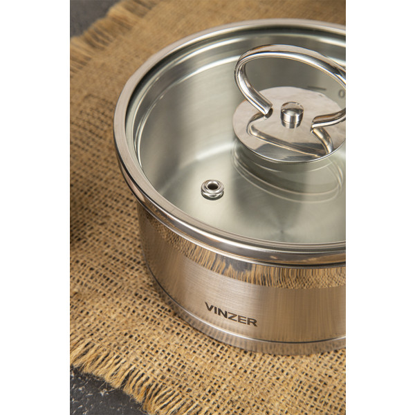 Фото - Набір посуду Vinzer 50040  Universum Compact 5 пр.