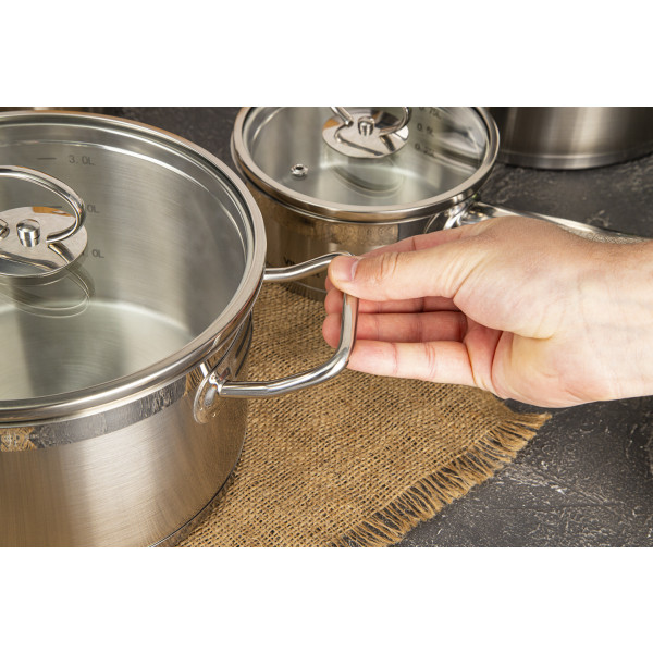 Фото - Набір посуду Vinzer 50040  Universum Compact 5 пр.