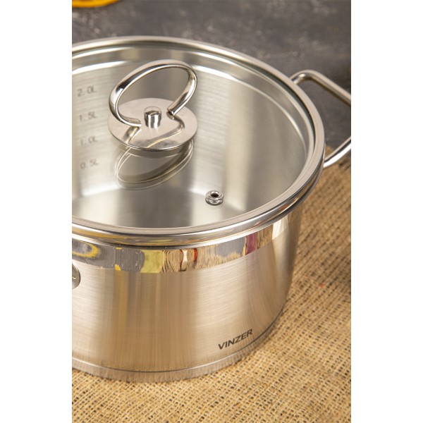 Фото - Кастрюля Vinzer 50062 Universum series 18 см 2,6 л