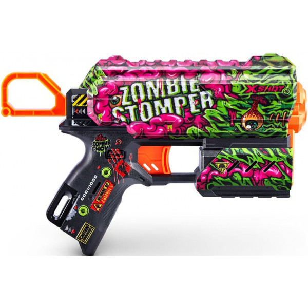 Фото - Бластер багатозарядний ZURU X-Shot Skins Flux Zombie Stomper, 8 патронів (36516A)