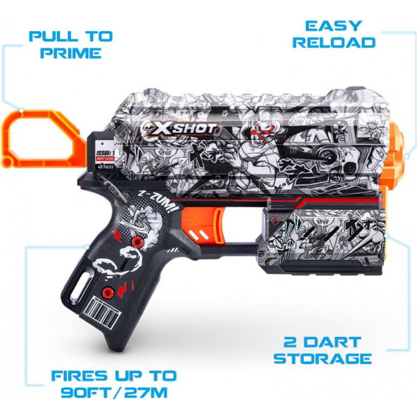 Фото - Бластер багатозарядний ZURU Skins Flux Illustrate (8 патронів) (36516D)