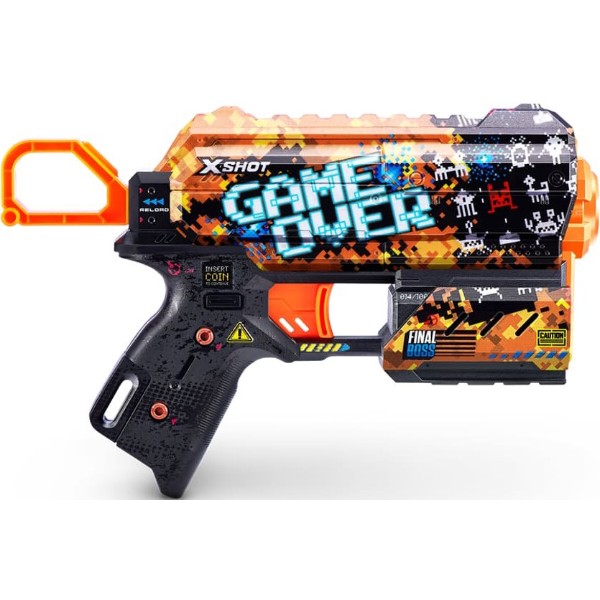 Фото - Бластер багатозарядний ZURU Skins Flux Game Over (8 патронів) (36516E)