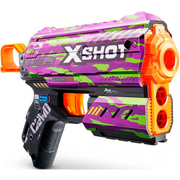 Фото - Бластер многозарядный ZURU X-Shot Skins Flux Crucifer, 8 патронов (36516J)