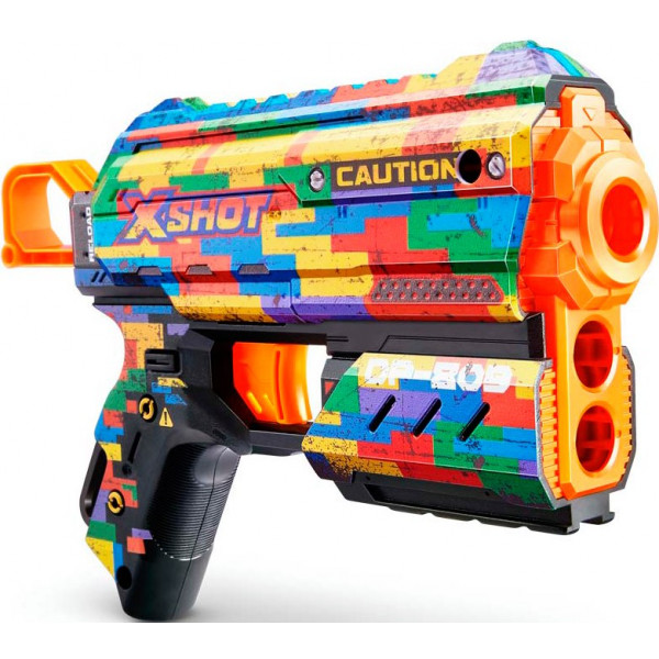 Фото - Бластер многозарядный ZURU X-Shot Skins Flux Striper (36516K)