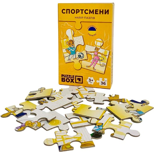 Фото - Пазли (3-4 роки) JoyBand-Bontoy «Спортсмени» (36 елем.) (PB03)