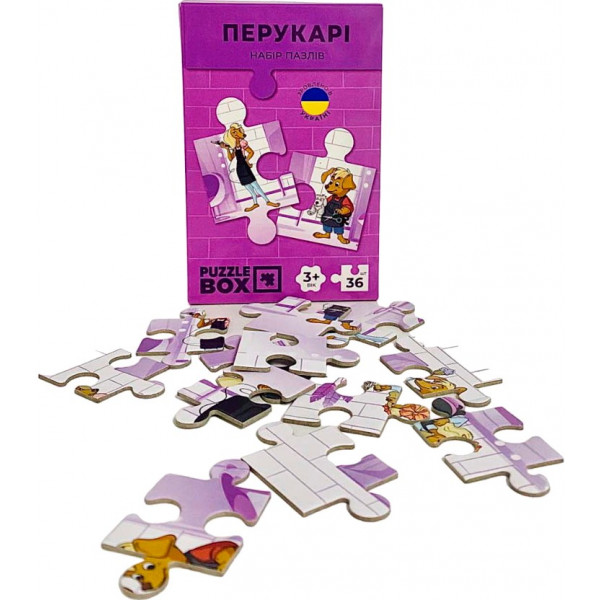 Фото - Пазли картонні (3-4 роки) JoyBand-Bontoy «Перукарі» (36 елем.) (PB07)