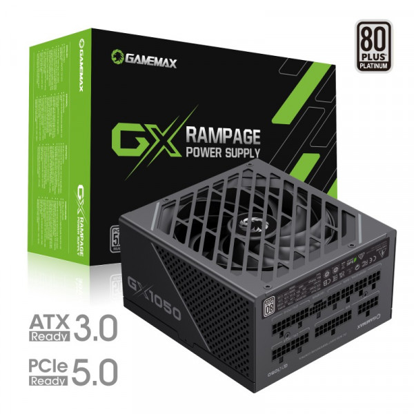 Фото - Блок живлення для ПК Gamemax GX-1050 PRO BK (ATX3.0PCIe5.0)