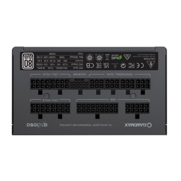 Фото - Блок живлення для ПК Gamemax GX-1050 PRO BK (ATX3.0PCIe5.0)