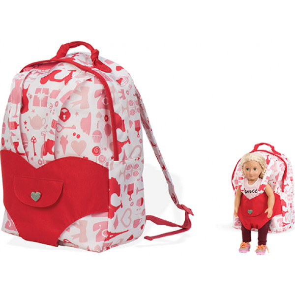 Фото - Одяг та аксесуари для ляльки Our Generation Рюкзак Рожевий (BD37237Z)