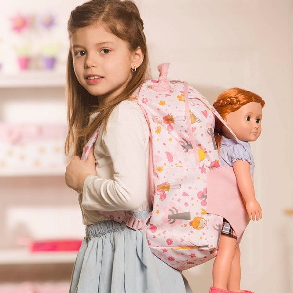 Фото - Одяг та аксесуари для ляльки Our Generation Рюкзак Рожевий (BD37237Z)