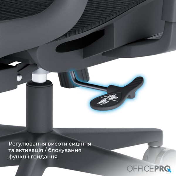 Фото - Крісло офісне OfficePro Wave (OC670-B-B-B) Black