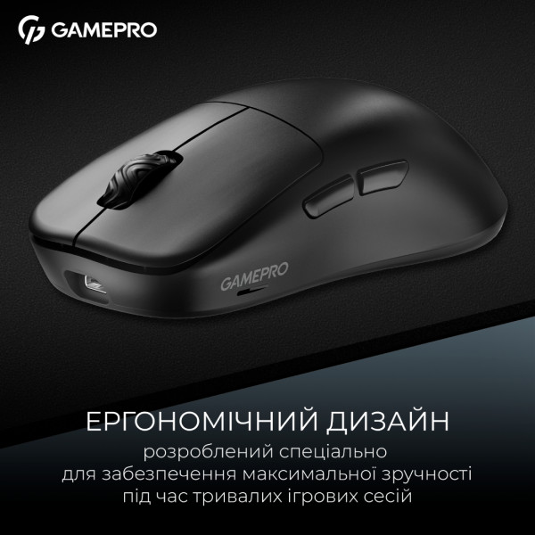 Фото - Мышь беспроводная игровая GamePro Asgard Loki Wireless RGB Black (GM022B) 