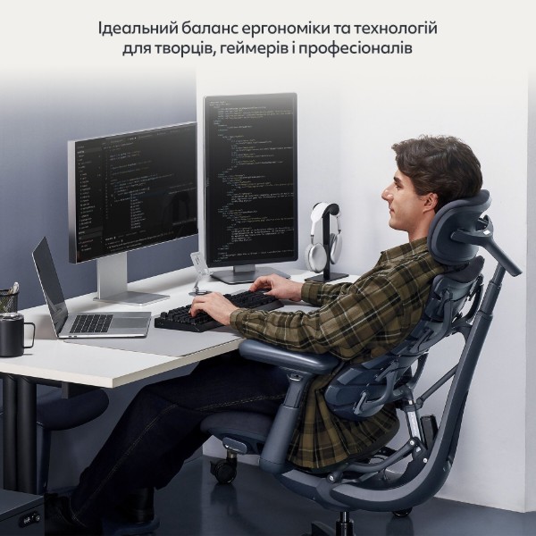 Фото - Крісло офісне LiberNovo Omni Midnight Black 48 см (CP-GW-0000015-00-01)