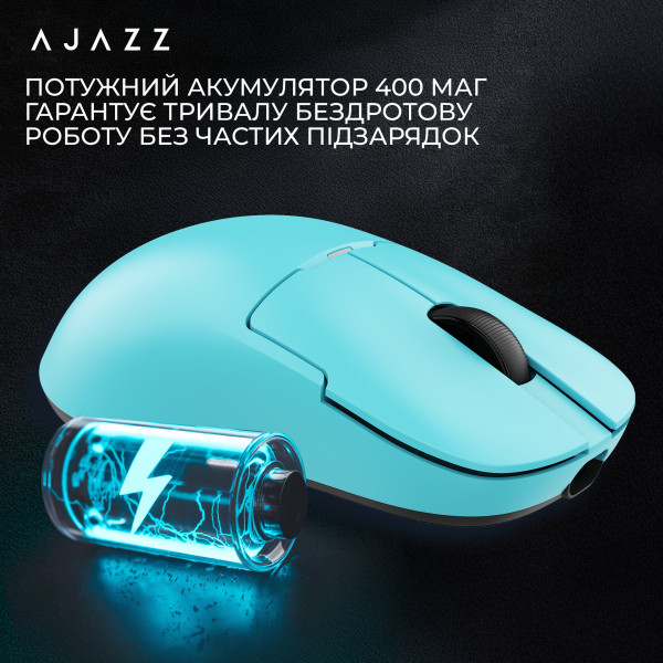 Фото - Миша бездротова ігрова Ajazz AJ159 APEX Blue (AJM159-A-BLUE)