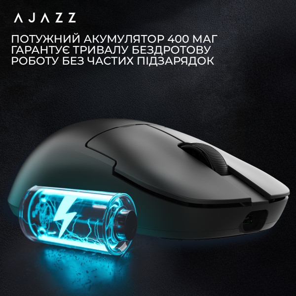 Фото - Миша бездротова ігрова Ajazz AJ159 APEX Black (AJM159-A-B)