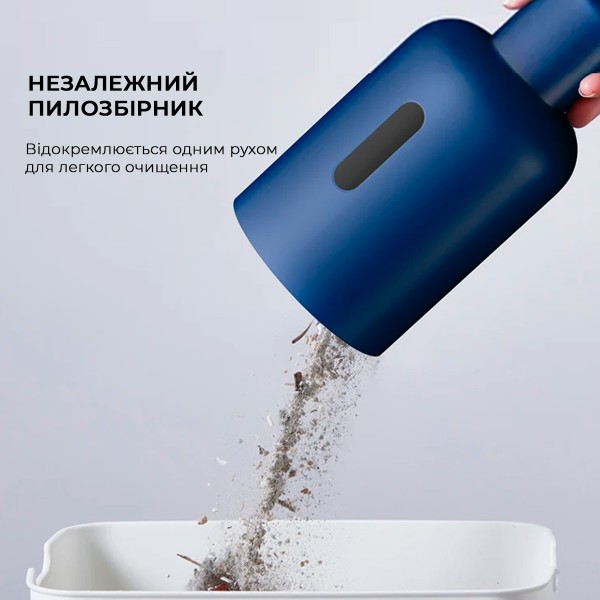 Фото - Пылесос ручной для дома Deerma Corded Stick Vacuum Cleaner Blue (DX1000W)