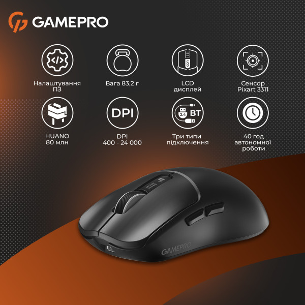 Фото - Миша бездротова ігрова GamePro Genesis Ranker (GM012B)