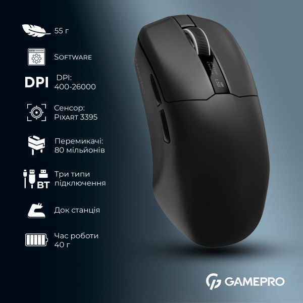 Фото - Миша бездротова ігрова GamePro Asgard Thor (GM023B)