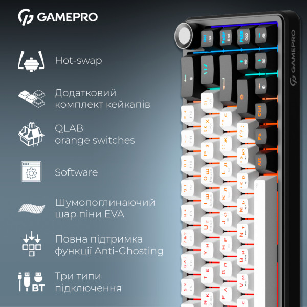 Фото - Клавиатура беспроводная игровая GamePro Asgard Valhalla  (MK210B Pro)