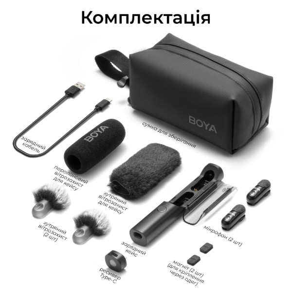 Фото - Мікрофон для смартфона Boya Magic-05 Type-C Black