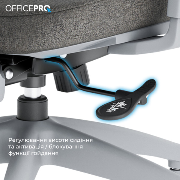 Фото - Кресло офисное OfficePro Elegant (OC600-G-DG-DG) Gray/Dark Gray