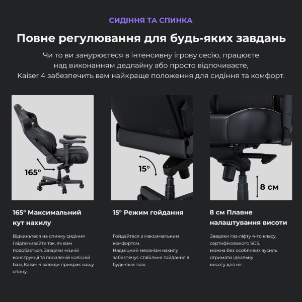 Фото - Крісло для геймерів Anda Seat Kaiser 4 Size L Pink Premium PVC (AD12YDDC-L-20-P-PV/C)