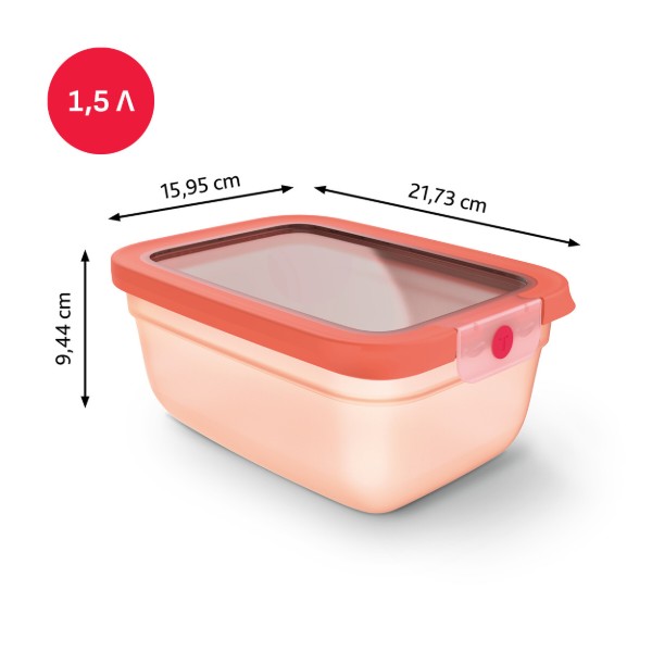 Фото - Емкость для хранения Tefal N1211110 ONECLICK 1,5 л оранжевый