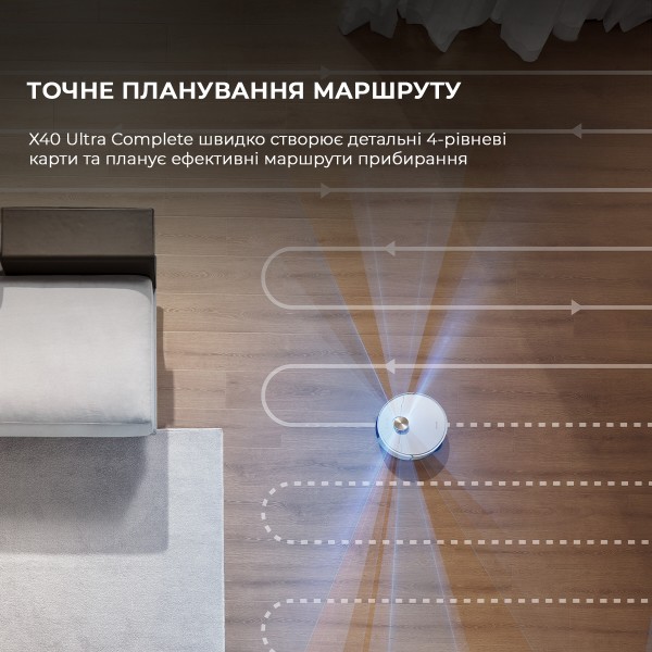 Фото - Робот-пылесос моющий Dreame Bot X40 Ultra Complete White (RLX63CE-2-Wh)